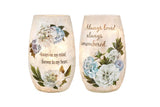 Stony Creek - 5" Frosted Glass Lighted Vase - Forever in My Heart