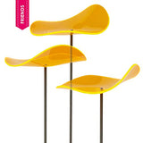 Cazador-del-sol - 8" Wavy Suncatcher Set of 3 - Lucy - Yellow