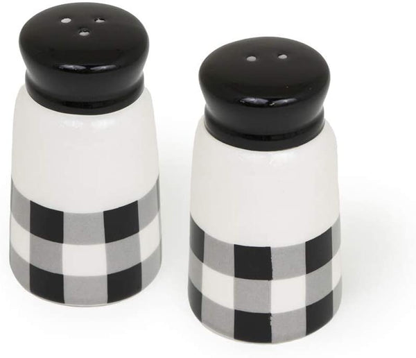 Boston International - Salt & Pepper Set - Black & White Check