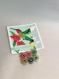 Elle Cree - 6x6 Mini Paint-by-Number Kit - Hummingbird