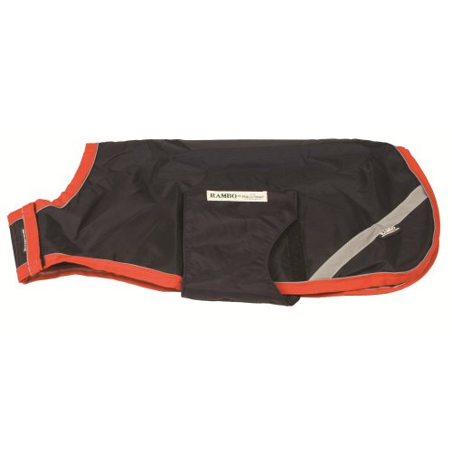 Horseware Ireland Rambo Dog Rug Blanket Cover Navy and Red Medium