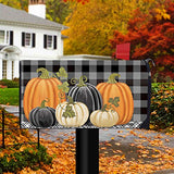 Briarwood Lane - Mailbox Cover - Checkered Pumpkins