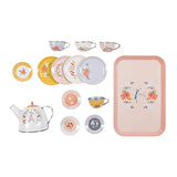 Moulin Roty - 15 Piece Tin Tea Set - Les Parisiennes
