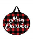 Studio M - Door Décor - Buffalo Check / Merry Christmas