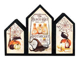 Stony Creek - 12" Illuminated 3 Panel Glass - Black Hat