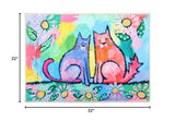 Olivia's Home - 32" x 22" Accent Rug - Furry Felines