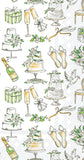 IHR Ideal Home Range Dinner Napkins Rosanne Beck Disposable 3-Ply Paper Hand Towels, 8.5" x 4.5", Wedding Cakes, 16-Count