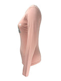 Green 3 - Women's Long Sleeve T-Shirt - Metallic Trees Pink - X-Large