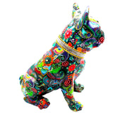 Interior Illusions Plus - 11" Standing French Bulldog with Necklace - Flower
