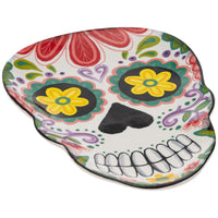 Boston International - 8"x5.5" Ceramic Plate - No Vida Cantina Day of the Dead