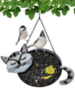 GC - Gift Essentials - Mesh Bird Feeder - Smiling Black Cat