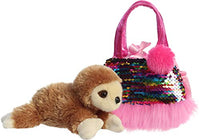 Aurora - Fancy Pals - Shimmers Pet Carrier - Sloth 7"