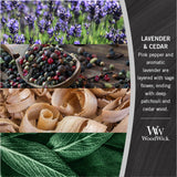 WoodWick - Ellipse Candle 16oz. - Lavender & Cedar