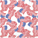 Boston International - 3-Ply 5" Cocktail Napkins 20 Count - Stars & Stripes Allover