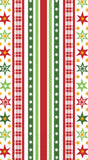 Boston International - Paper Guest Towel 16 Count - Red/Green Stripes & Stars