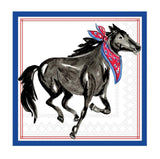 Boston International - 3-Ply 5" Cocktail Napkins 20 Count - Hometown Pride/ Red Mustang