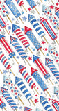 Boston International - Paper Guest Towel 16 Count - Patriotic Rockets