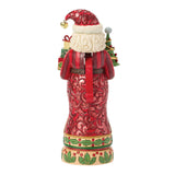 Enesco - Jim Shore Heartwood Creek - 10" Christmas Keepsake Figurine - Santa Holding a Tree