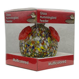 GC Gift Essentials - 8 Oz. Glass Hummingbird Feeder - Multicolored