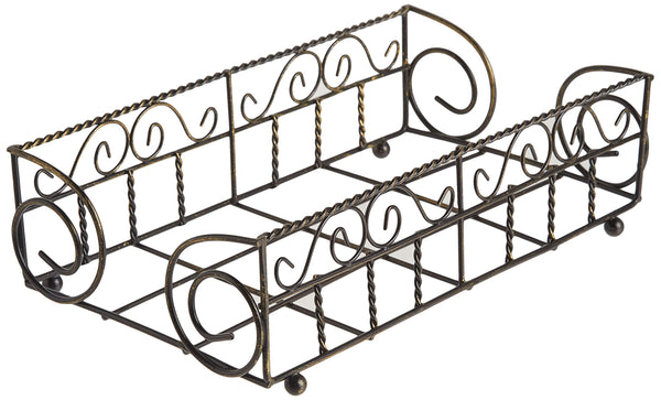 Boston International - Napkin / Guest Towel Holder -  Garden Gate Antique Brass