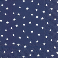 Boston International - 3-Ply 6.5" Lunch Napkins - Little Stars Navy Blue