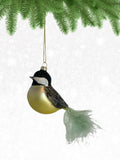 GC - Cobane Studio LLC - Chickadee with Feather Tail Ornament