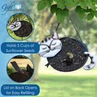 GC - Gift Essentials - Mesh Bird Feeder - Smiling Black Cat