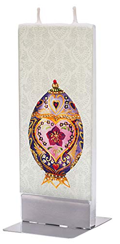Flatyz - Twin Wick Flat Candle - Faberge Egg