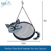 GC - Gift Essentials - Mesh Bird Feeder - Smiling Black Cat