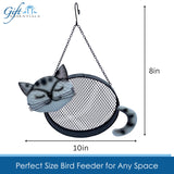 GC - Gift Essentials - Mesh Bird Feeder - Smiling Black Cat