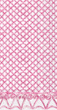 Boston International - Paper Guest Towel 16 Count - Botanical Cane Pink