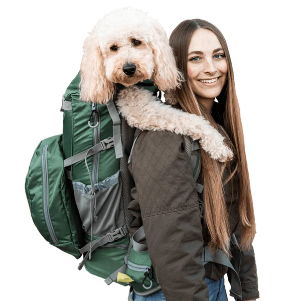 K9 Kolossus Sport Sack Backpack Dog Carrier - Front Facing Fully Ventilated - X-Large Green