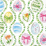 Boston International - 3-Ply 5" Cocktail Napkins 20 Count - Easter Bunny Eggs