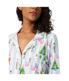 BedHead - Stretch L/S Pajama Set - Sugarplum Stripe - Small