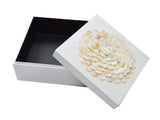 Tozai Home - Trinket Box - Shell Covered - 6" x 6"