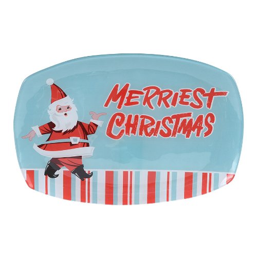 Enesco - Department 56 - Serving Platter - Holiday Santa
