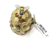 Jay Strongwater - Porcelain Box - Honey Beehive