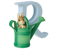Enesco Beatrix Potter Alphabet Collection Letter R Peter Rabbit in Can Watering Figurine, 2.64 Inch, Multicolor