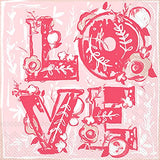 Boston International - 3-Ply 6.5" Lunch Napkins 20 Count - Floral Love