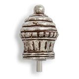Cupcake Distressed Silver Tone 3 x 2 Aluminum and Acrylic Kitchen Party Pop In
