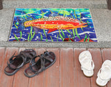 Olivia's Home - 32" x 22" Accent Rug - Swimming Rainbow Trout