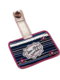 Natural Life - Inspirational Luggage Tag - Let Peace Grow