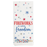 Boston International - 28x18 Tea Towel Set of 2 - Patriotic Rockets