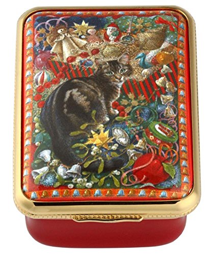 Halcyon Days - Enamel Trinket Box - Octopussy at Christmas