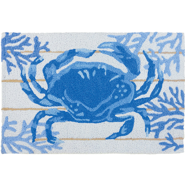 Jellybean - 30x20 Indoor/Outdoor Accent Rug - Indigo Crab
