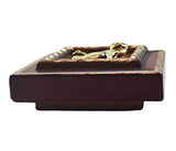 Museum Bees - Red Lacquered Frame w/ Cats - 2.5"