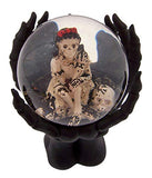 Napco - 7.5" Water Globe on Pedestal - Skeleton