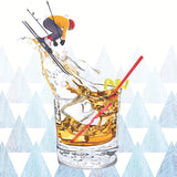 Paperproducts Design - 5" Beverage Napkins - Apres Ski Bourbon