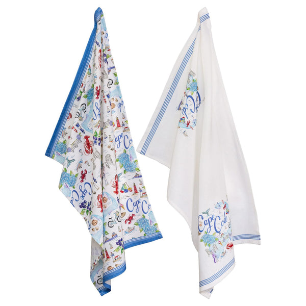 Boston International - 28x18 Tea Towel Set of 2 - State Collection - Cape Cod