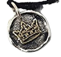 Wax Insignia - Seal Charm - Silver Plated - Crown Princess